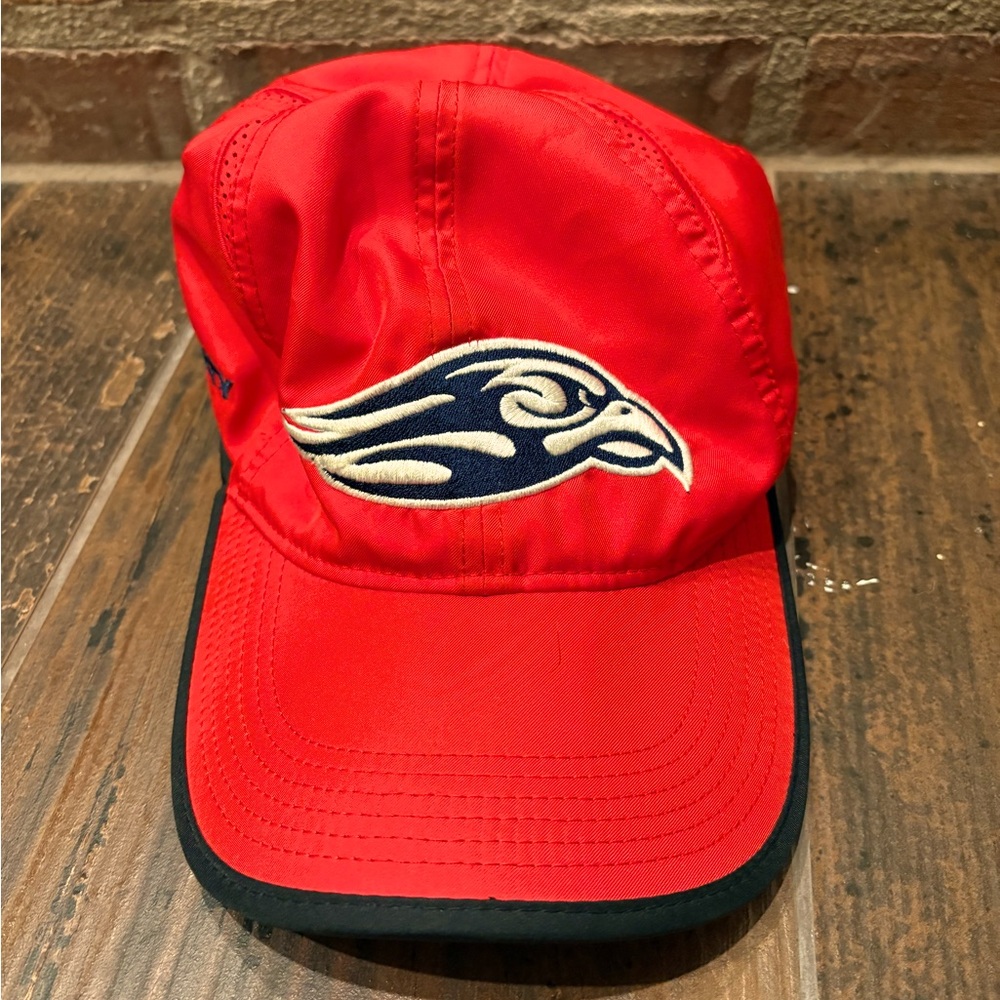 Nike Liberty University Featherlight Dri-fit Red Navy Blue Trim Velcro Strap